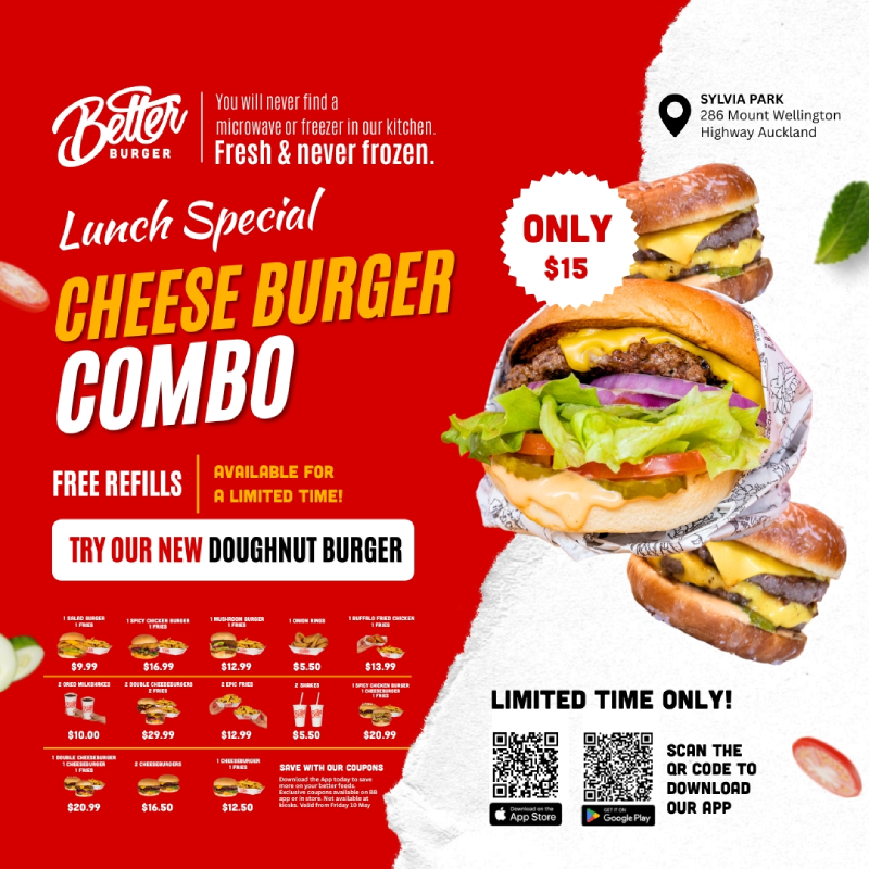 Better Burger Sylvia Park